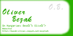 oliver bezak business card